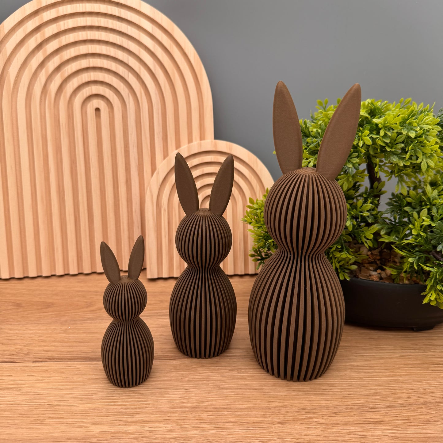 Osterdeko Osterhase Deko in verschiedenen Farben zu Ostern, minimalistisch, stilvoll, elegant, 3D-Druck, Osterdeko, Geschenk, Mitbringsel