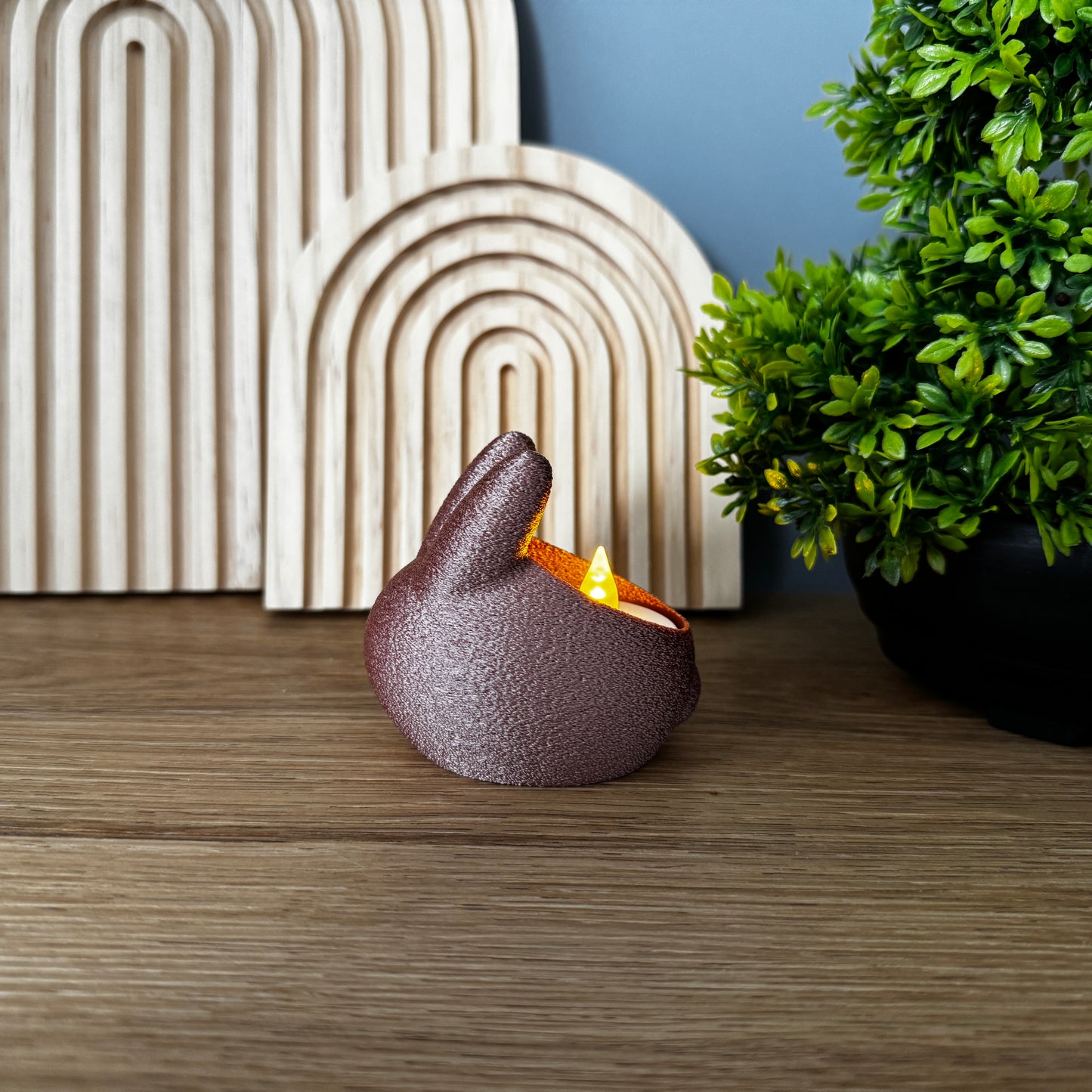 Osterdeko - Osterhasen Teelichthalter – Deko zu Ostern – Frühling Tischdeko – Geschenkidee Ostern – Hasen Teelichthalter – Handmade Deko