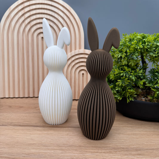 Osterdeko Osterhase Schlappohr Deko in verschiedenen Farben zu Ostern, minimalistisch, stilvoll, elegant, 3D-Druck, Knickohr, Geschenk