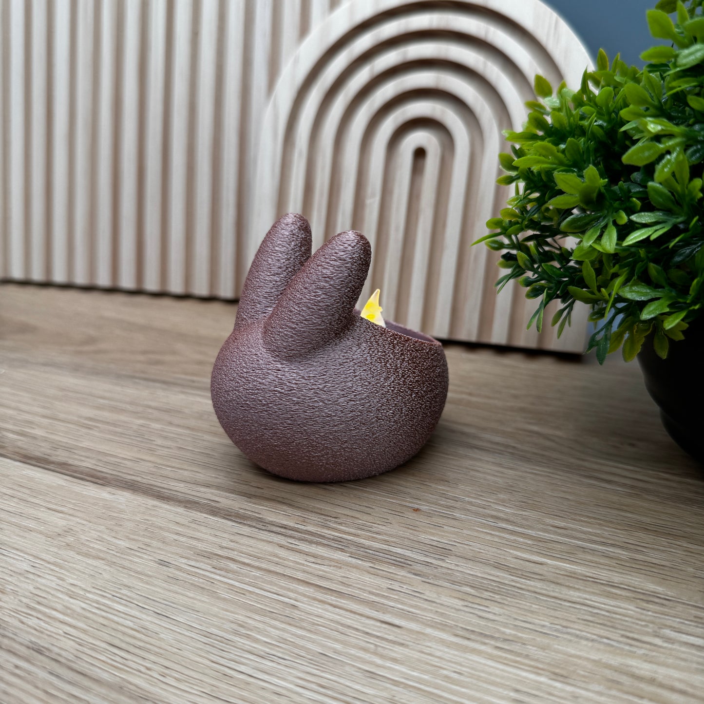 Osterdeko - Osterhasen Teelichthalter – Deko zu Ostern – Frühling Tischdeko – Geschenkidee Ostern – Hasen Teelichthalter – Handmade Deko